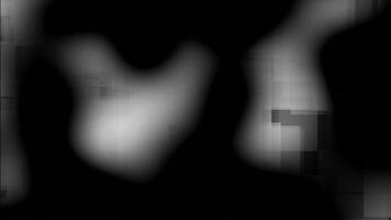 White color square box shapes slowly moving on black background, minimal loop able background video