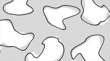 White color abstract 2d wiggle movement simple loop able background video