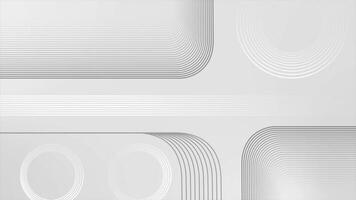 White and Black color hi-tech futuristic multiple lines loop able technology background video