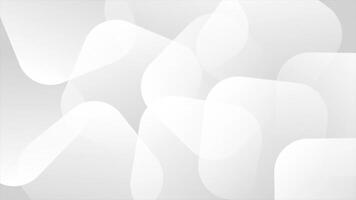 White color futuristic multiple moving faded squares loop able geometrical background video