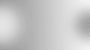 White and Black color simple and elegant loop able halftone gradient background video