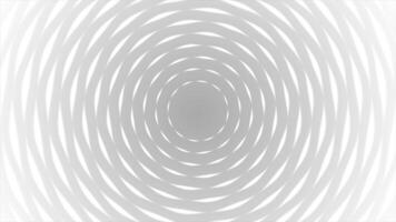 White color abstract pattern illusion creating circles loop able geometrical background video
