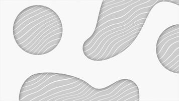White color simple and classy wavy pattern abstract design loop able geometric background video
