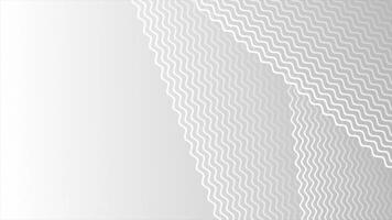 White and Black color simple and elegant wavy pattern loop able background video
