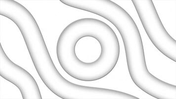 White color 3d abstract pattern loop able background video