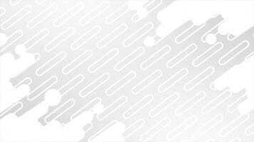 White color simple and elegant geometrical shapes diagonal moving loop able futuristic background video