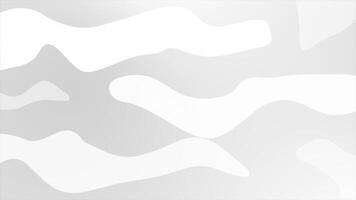 White color simple and elegant wavy pattern loop able gradient background video
