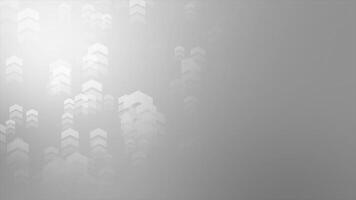 White and Black color simple and elegant minimal geometric shapes loop able futuristic background video