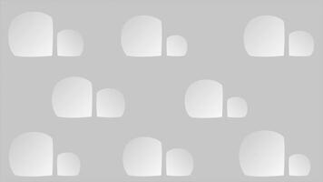 White color simple and classy futuristic geometrical loop able background video