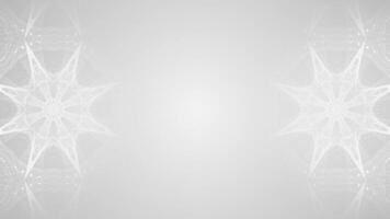 White and Black color kaleidoscope complex pattern futuristic loop able background video