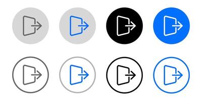 login icon. join symbol. inside entry sign. account access symbol. outdoor illustration. doorway symbol. quit the page pictogram. vector