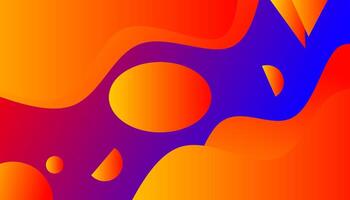 Abstrack design with fluid style geometric shape vector