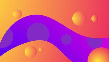 Circle abstrack banner. Gradient background with geometric circle vector