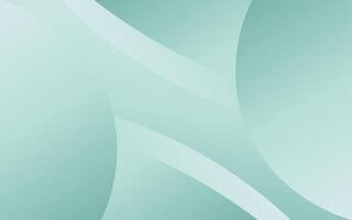 Minimal geometric background. Mint green elements with gradient. vector