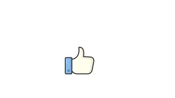 like heart and love icon animation motion graphic, color line loopable element video