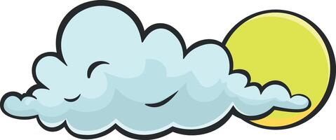 cloud drawing with black stroke and no background vector