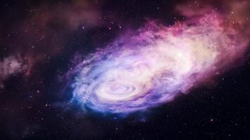 Colorful space with nebula, galaxy nebula cosmos background video
