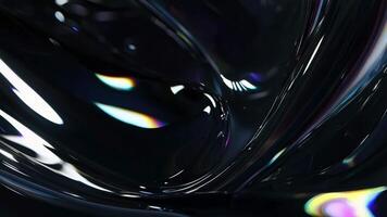 Abstract holographic metallic background, retro synthwave futurism style, Iridescent banner video