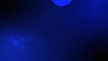 Space particle motion background animation video