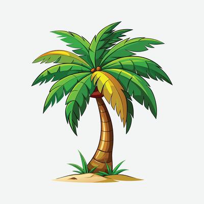 green coconut tree