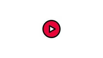 Play and pause icon animation, Animated play and pause button, 4K . video