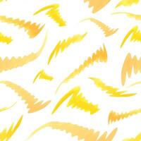 Swirl line doodle. Impactful, vivid yellow ornate. Seamless pattern of abstract undulating curves. Serpentine squiggles. Minimalist style. Watercolor illustration for package, textile. vector