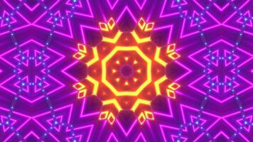 Futuristic Tech Kaleidoscope Geometric Motion Seamless Infinite VJ Loop Motion video