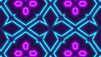 Futuristic Tech Kaleidoscope Geometric Motion Seamless Infinite VJ Loop Motion video