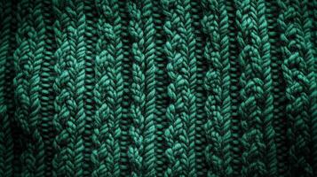 A close-up view of lush green knit fabric highlighting elegant texture photo