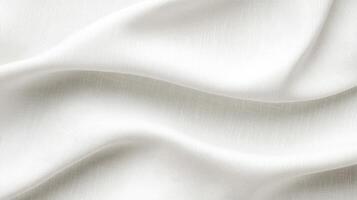 Delicate white fabric cascades softly, capturing ambient light beautifully photo