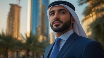 A business consultant who is setting up a business in Dubai. photo