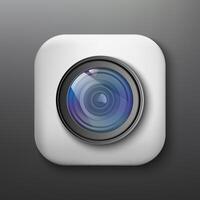 Camera photo lens icon, Camera photo lens application, illustration vector