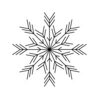 Snowflake design isolated on white vector