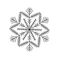Isolated snowflake icon on white background vector