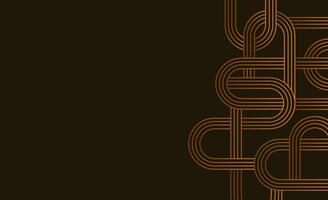 Abstract golden background with lines. illustration vector