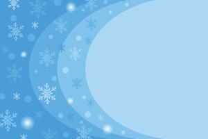Delicate blue background with snowflakes and space for text. vector