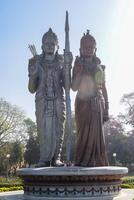 Big statue of Lord Sita Ram near Delhi International airport, Delhi, India, Lord Ram and Sita big statue touching sky at main highway Mahipalpur, Delhi photo