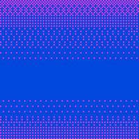 80s pixel halftone gradient seamless pattern. Texture of squares with fading dithering. Repeating Bitmap frame or boarder with small square pixels. retro illustration vector