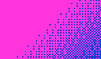 Halftone Pixel Dithering Square Tiles Pattern. Vintage 8-bit Game Background. Square Pixel Halftone Bitmap Effect. Illustration. vector