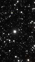 Travelling Through Dense Starfield in Outer Space. new year shiny glowing stars, stars on dark background, vertical social media HD animation overlay element. video