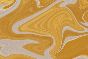 Yellow color swirl fluid waves flowing liquid motion abstract background. photo