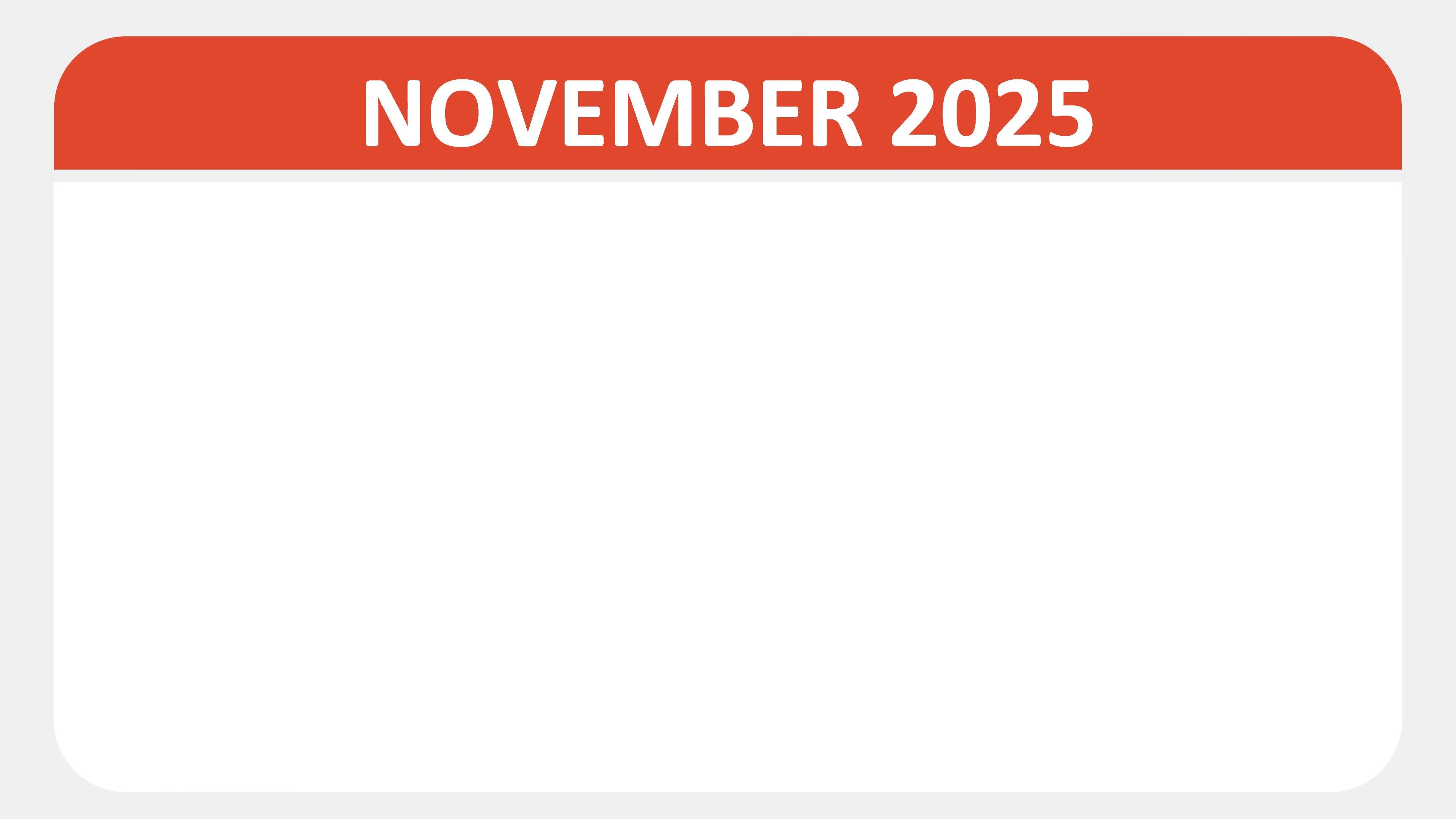 November 16, 2025 Animated 2025 planner showcasing November calendar, highlighting November 16th
