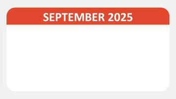 September 8, 2025 Animated 2025 planner showcasing September calendar, highlighting September 8th with space for tasks, notes, and to do lists. video