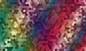 colorful pixel blurry polygon bright background. geometric pattern crystal. vector