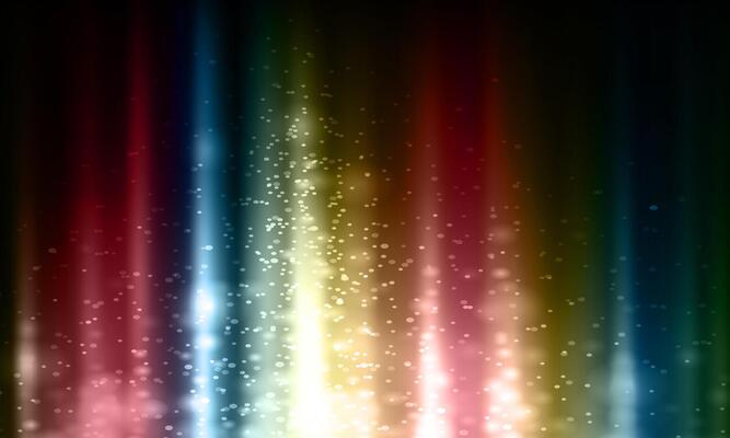 colorful shining sparkle magic soft light dark background.
