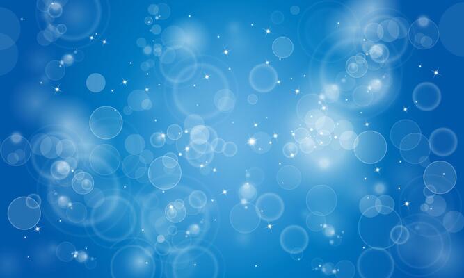 Blue circle bokeh particles glitter dust sparkle shiny background.