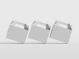 Cartoon cardboard boxes. Carton delivery boxes, open and closed shipping package with fragile signs, parcel delivery boxes photo