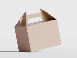 Cartoon cardboard boxes. Carton delivery boxes, open and closed shipping package with fragile signs, parcel delivery boxes photo