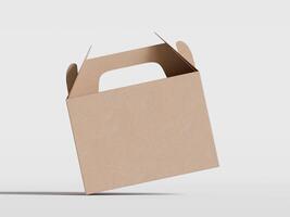 Cartoon cardboard boxes. Carton delivery boxes, open and closed shipping package with fragile signs, parcel delivery boxes photo