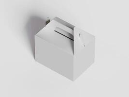 Cartoon cardboard boxes. Carton delivery boxes, open and closed shipping package with fragile signs, parcel delivery boxes photo